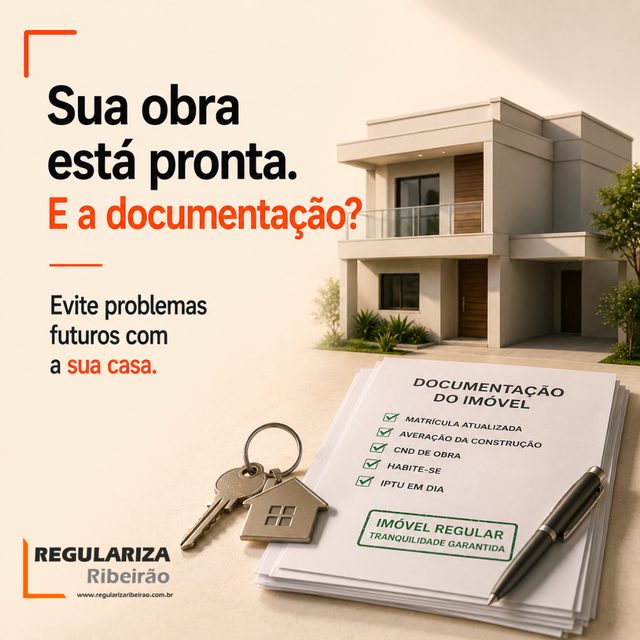 Sua obra está pronta. E a documentação?